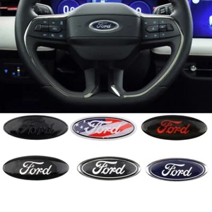 Car Steering Wheel Sticker Emblem for F250 F350 Edge Explorer Ranger Focus Fiest - Foto 1 di 17