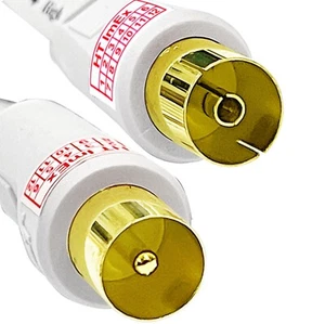 Antennenkabel für Kabelfernsehen TV-Radio HD 4K UHD Unitymedia Vodafone 135dB A+ - Bild 1 von 12