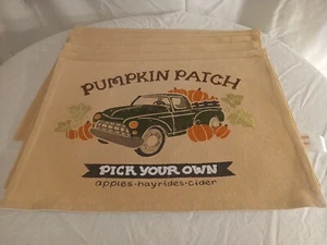 Kürbis Patch Herbst Tischsets 6er Set Herbst Erntedank Deko - Bild 1 von 22