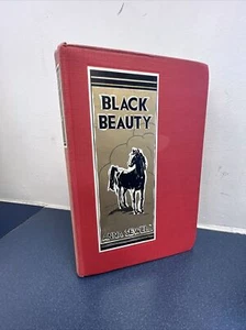 Black Beauty by Anna Sewell HC Vintage Book Red Cover Grosses & Dunlap Mid Cen. - Imagen 1 de 12