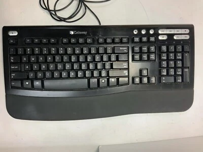 Gateway Keyboard Multimedia Wired PS2 Model KB-0532 ElectronicsRecycled - Image 1 of 4