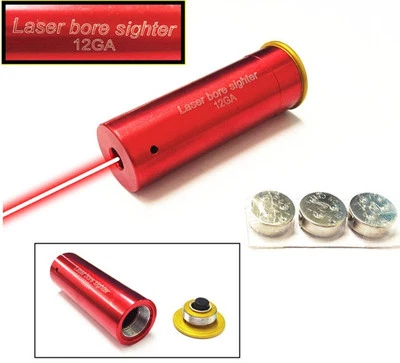 HOT Red Dot Laser Bore Sight 12 Gauge Barrel Cartridge Boresighter for 12GA - Image 1 of 4