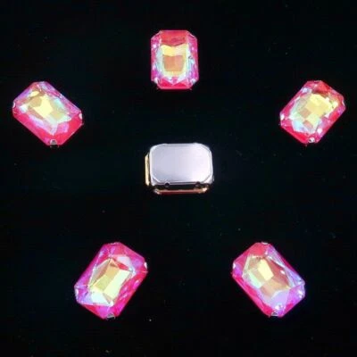 20 piezas Arco Iris Ab Vidrio Cuentas Estrás Coser Pulsera Joyería Encontrar Foto 1 de 4