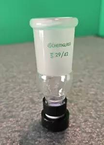 CHEMGLASS Glass Rotary Evaporator Vial Adapter 29/42 | CG-1318-12 - Picture 1 of 3