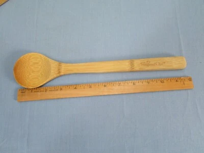 Pampered Chef Wooden Bamboo Spoon Kitchen Utensil - Image 1 of 4