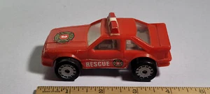 Fire Chief 2 Red Ford Mustang Remco 1987 Rare Vintage Plastic Diecast Metal Dept - Picture 1 of 5