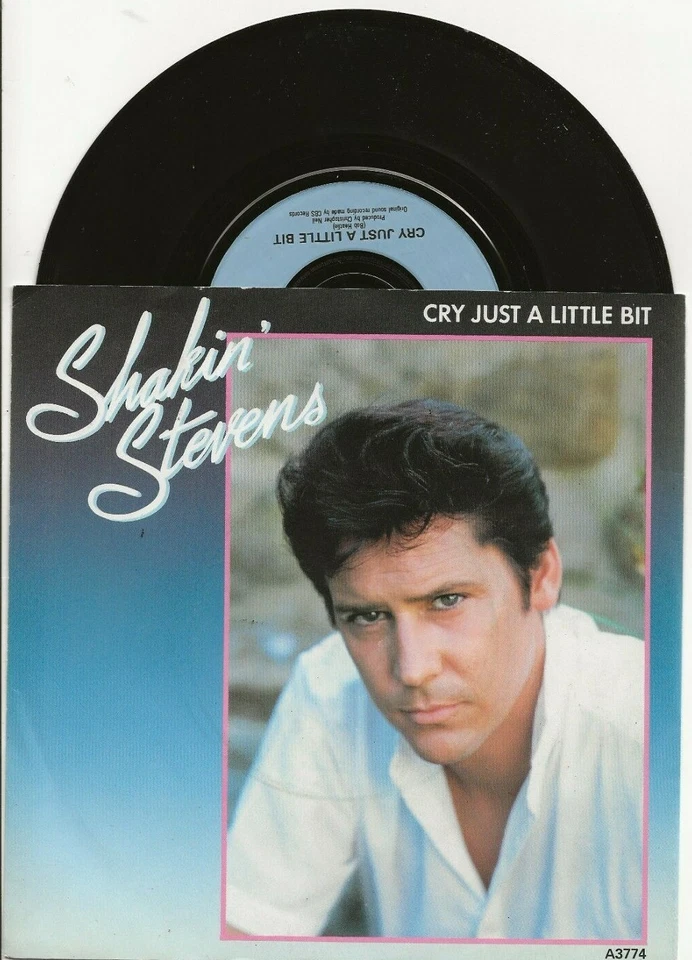 SHAKIN' STEVENS CRY JUST A LITTLE BIT 1983 SINGLE FROM UNITED KINGDOM - Image 1 of 1