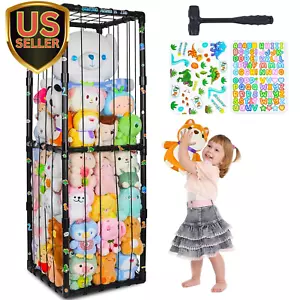 Stuffed Animals Storage Zoo Thicken PVC Tube Kids Toy Storage Organizer with ... - Picture 1 of 1
