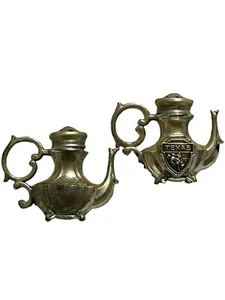 Teiera vintage Texas argento sale e pepe shaker miniatura ottima per artigianato - Foto 1 di 9