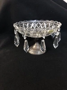 sterling and crystal compote #km - Picture 1 of 4