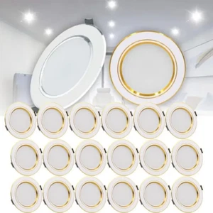 10/20X Downlight LED 220V Plafoniera 5W Incasso Pannello Rotondo Faretto - Foto 1 di 18