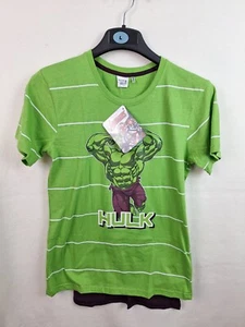 Marvel Boys Hulk Avengers Green T Shirts with Cape for Kids and Teens 13-14y - Picture 1 of 9