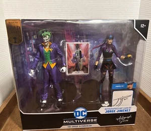 The Joker & Punchline 7" FIGURES AUTOGRAPH SERIES McFarlane DC Multiverse - Picture 1 of 7