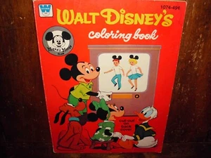 VINTAGE MICKEY MOUSE CLUB DONALD DUCK MALBUCH WHITMAN SELTEN DISNEY F 1966 - Bild 1 von 24