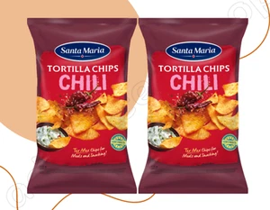 2 x Patatas fritas de tortilla Santa María con chile - Snack picante 185 g / 6,35 oz - Imagen 1 de 3
