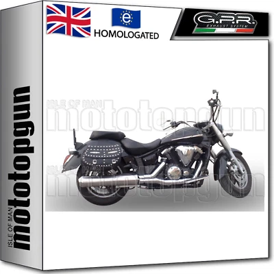 ESCAPE GPR HOM REDONDO ACERO INOXIDABLE YAMAHA XVS 1300 MIDNIGHT STAR 2013 13 Foto 1 de 3