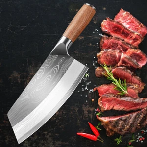 Japanisches Kochmesser Küchenmesser Hackmesser Universalmesser Edelstahl Cleaver - Bild 1 von 14