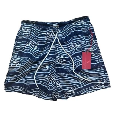 Southern Proper New Mens Navy Swim Trunks Swim Shorts Size Medium NWT $79 - Image 1 of 4