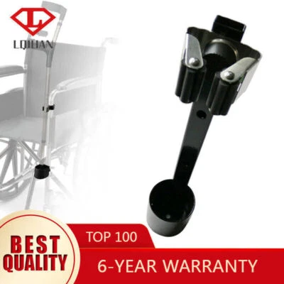 Adjustable Cane Holder Clip Set for Electric Mobility Scooters Elderly Walkers - Image 1 of 4