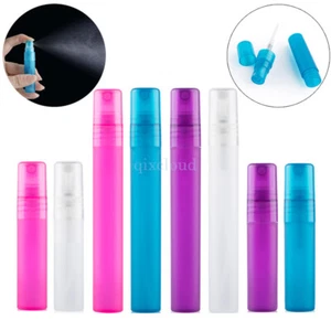 5ml 10ml Empty Matte Plastic Portable Perfume Atomiser Mist Spray Bottles Pen - Picture 1 of 10
