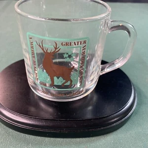 Luminare Glass Mug Cup Boy Scouts Of America Camp leader Made in USA 3,5’’ - Picture 1 of 5