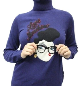 MAGLIA 289€ - 70% LOVE MOSCHINO DONNA WS1D801X0297 BLU ult.mis. 42 A/I. - Foto 1 di 3