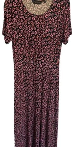 Dorothy Perkins Pink Floral Jersey Maxi Dress Size 10 - Picture 1 of 7