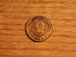 2 Pfennig 1968 G nicht magnetisch Stempelglanz - Bild 1 von 5