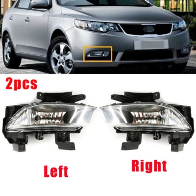 2x Front Bumper Fog Lights Lamp For KIA Forte 2009-2013 L+R - Image 1 of 4
