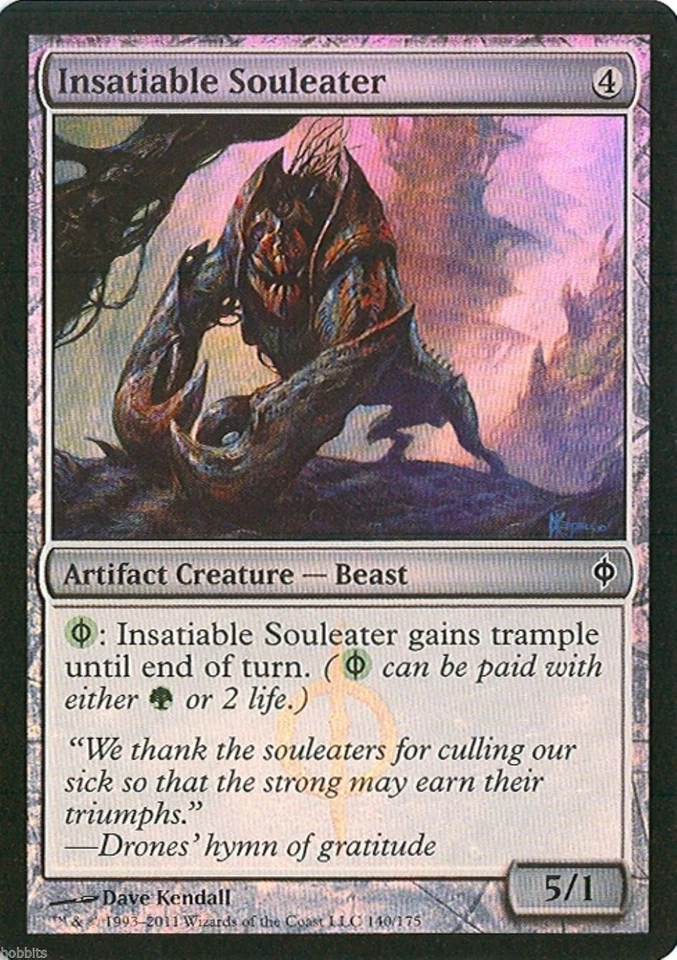 MTG - New Phyrexia - Insatiable Souleater - 2X - Foil - NM - Image 1 of 1