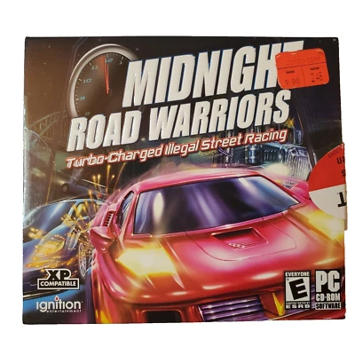 Vtg Midnight Road Warriors CD-ROM Turbo Charged Illegal Street Racing PC New - Image 1 of 4