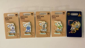 4 STARBUCKS "BEEN THERE" SERIES Pins Walt Disney World 50th Anniversary +Freebie - Picture 1 of 6