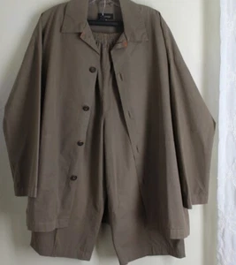 OUTFIT Eskandar 3 18"Inseam BRITISH TAN KHAKI Cotton Poplin Pants Jacket SET - Picture 1 of 12