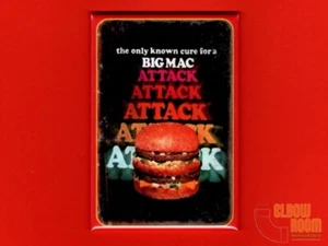 McDonalds Big Mac Attack póster arte 2x3" nevera/armario imán - Imagen 1 de 2