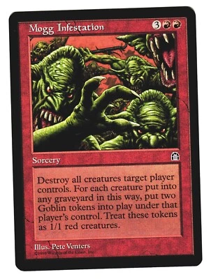 Magic The Gathering MTG - STRONGHOLD 1998 STH - #93 Mogg Infestation x4 LP NM - Image 1 of 4