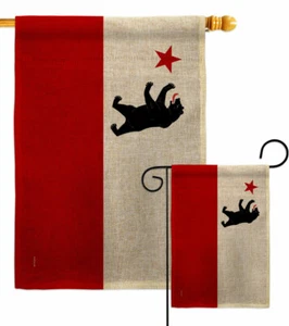 Sturmbär Sackleinen Garten Flagge Welthistorisch Deko Hof Haus Banner - Bild 1 von 19