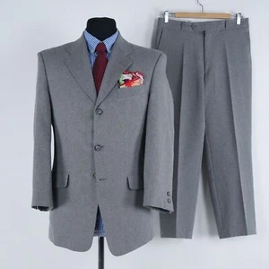 Mens Light Grey Suit 40S US Size Trousers W31 L26 MANSFASHION 2 Piece - Picture 1 of 18