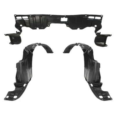 Front Fender Liner & Engine Under Cover Set For 2006-2011 Honda Civic Sedan Foto 1 de 4