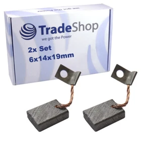 2x Kohlebürsten Kohlestifte Motorkohlen 6x14x19 mm für Garagentore Rolltore - Bild 1 von 3