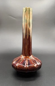 Vintage Global Views blau grün Handwerker Keramik Zwiebel Vase 9,25x5" neuwertig - Bild 1 von 4