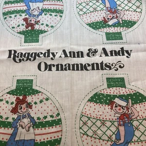 VTG Vintage Sewing Pattern Christmas Tree Ornaments Cloth Raggedy Ann Andy 1978 - Picture 1 of 13