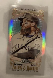 2021 topps chrome allen & ginter mini Refractor Charlie Blackmon - Bild 1 von 1