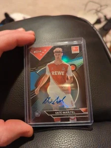 2022 Topps Finest Bundesliga Black Refractor /150 Eric Martel #81 Rookie Auto RC - Picture 1 of 2