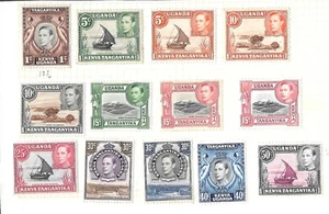 KUT 1938 KGVI pictorials selection to 50c, mint (K023) - Picture 1 of 1