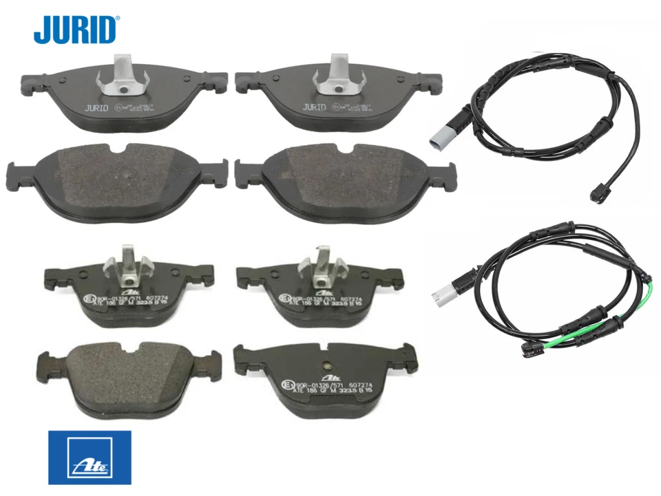 Juego de pastillas de freno delanteras traseras OEM Jurid Ate + sensor para BMW V8 750i xDrive Foto 1 de 1
