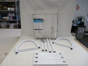 DOCK EDGE 3 STEP LADDER STAINLESS STEEL WHITE DE2103F MARINE BOAT - Picture 1 of 12