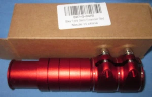 Bike Fork Stem Extender, Red - Picture 1 of 3
