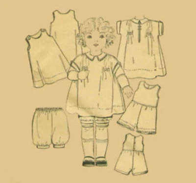 18" Antique Doll Clothing Pattern #2930