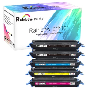 BCMY Q6000A - Q6003A Toner Lot For HP Color LaserJet 1600 2600N 2605DN 2605DTN - Picture 1 of 11