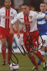 STEVENAGE: SAM WEDGBURY SIGNED 6x4 ACTION PHOTO + COA - Bild 1 von 1